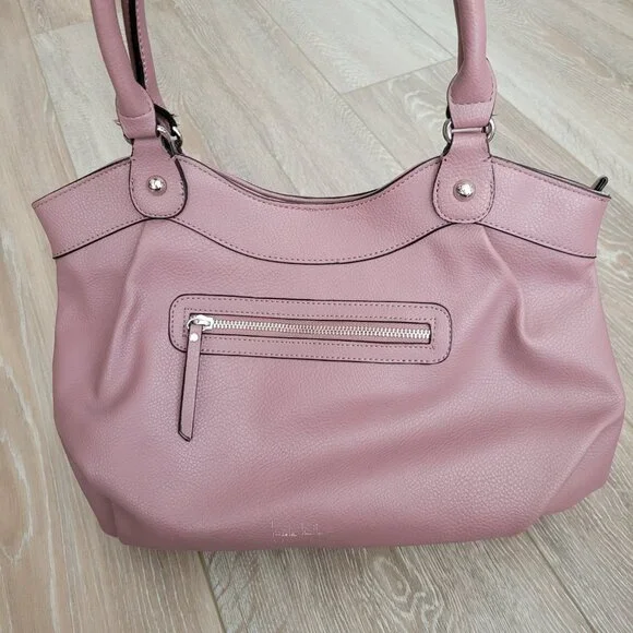Nicole Miller New York Lavender Shoulder Bag | Beautiful Quality Handbag - Picture 4 of 7